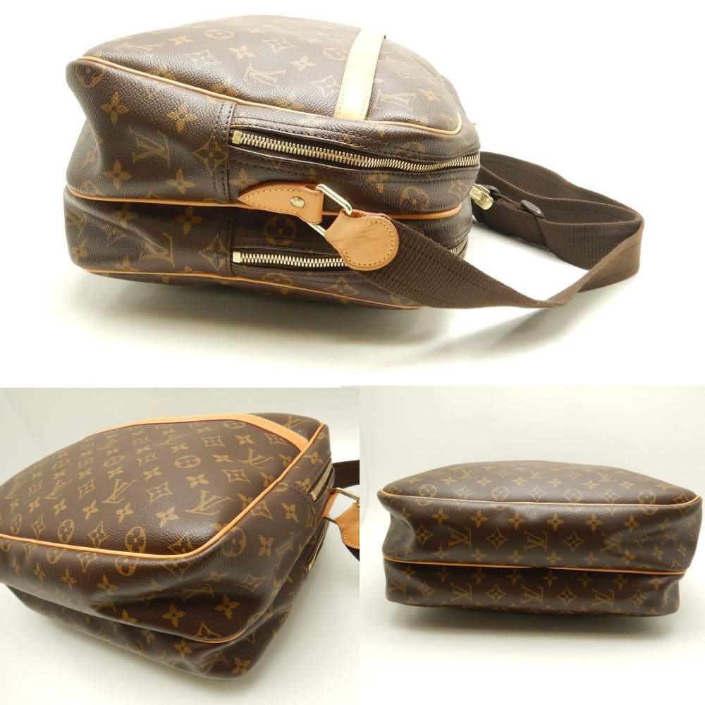 Louis Vuitton Monogram Reporter GM Brown