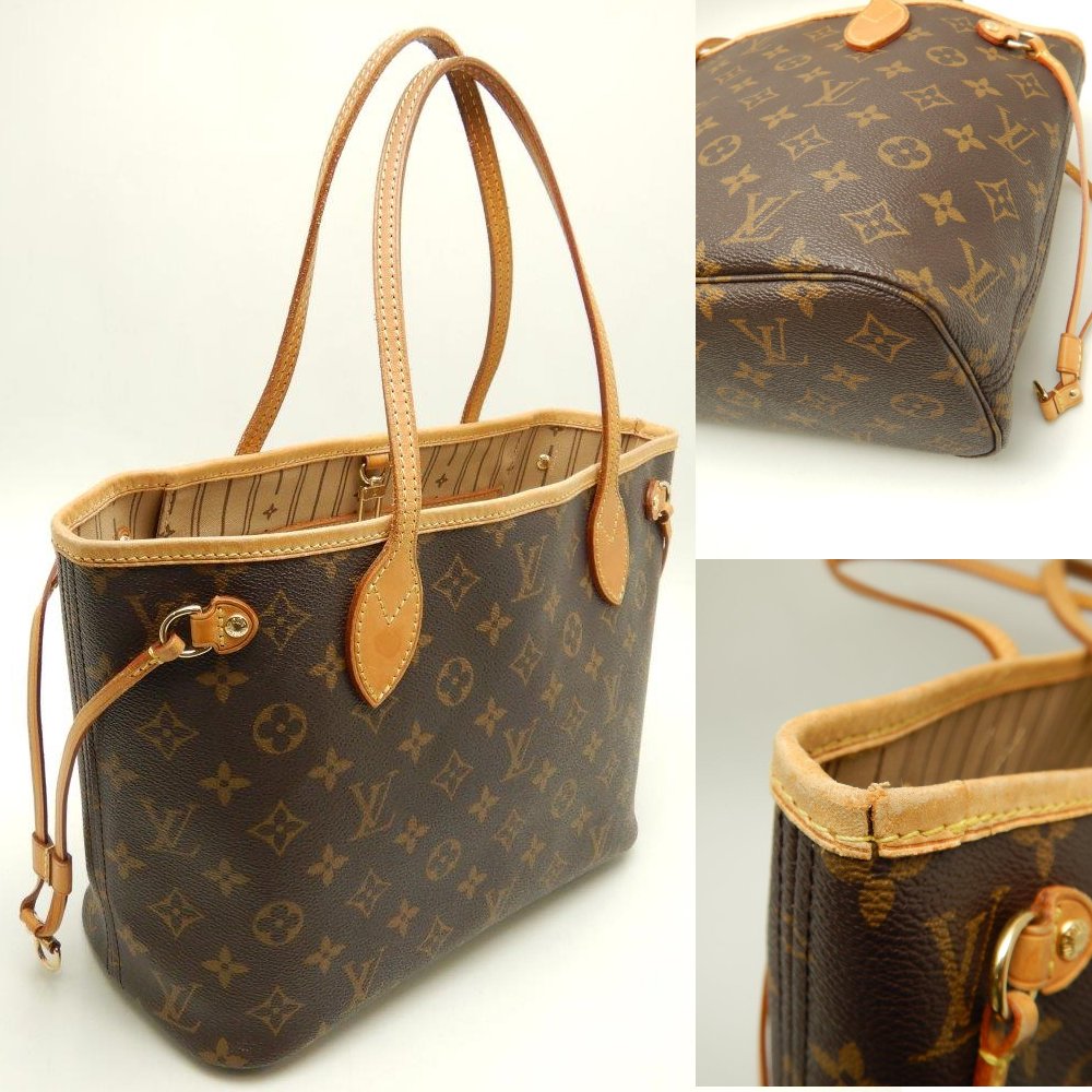 Louis Vuitton Monogram Neverfull PM Brown Tote Bag