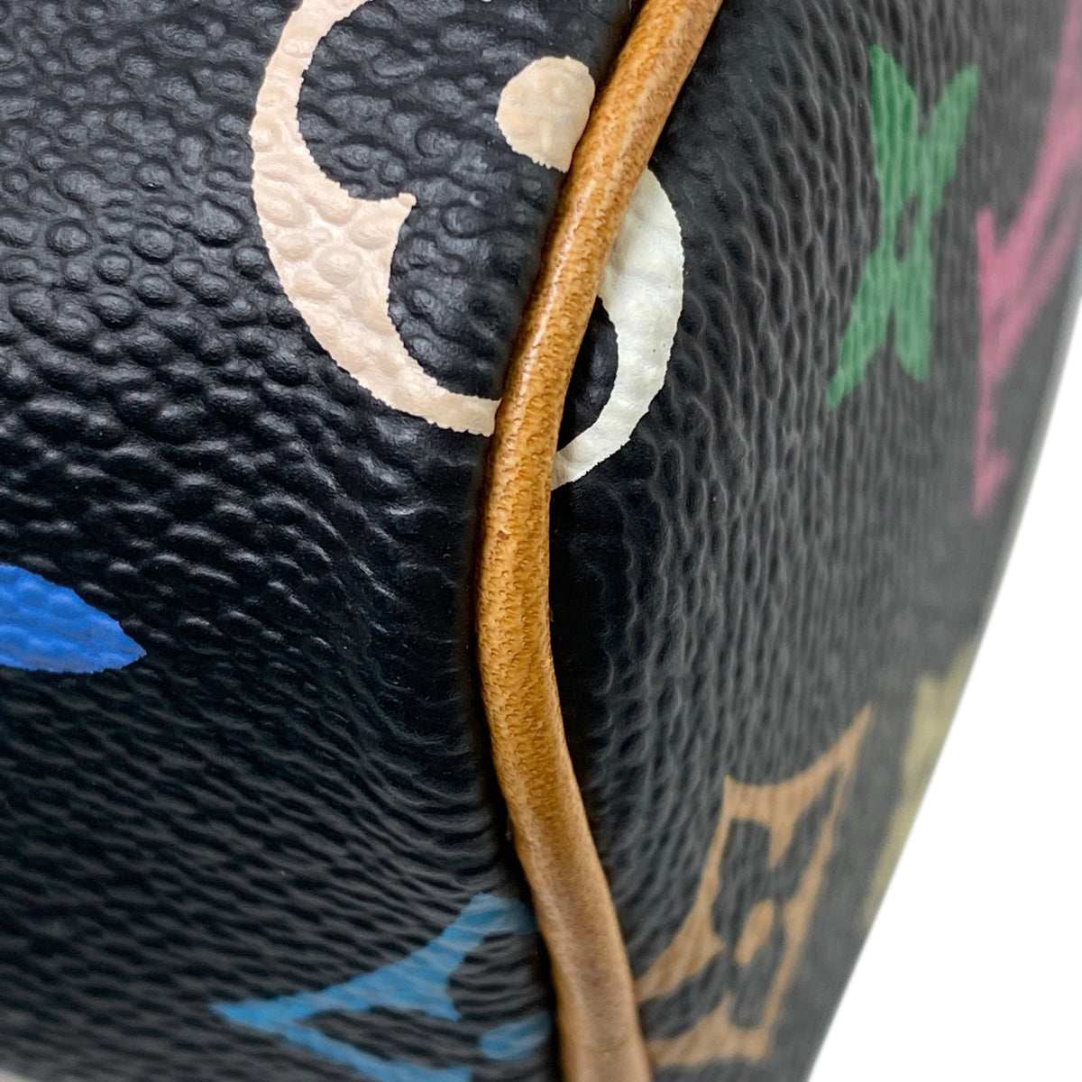 Louis Vuitton Mini Speedy Shoulder Bag Monogram Multicolor Black