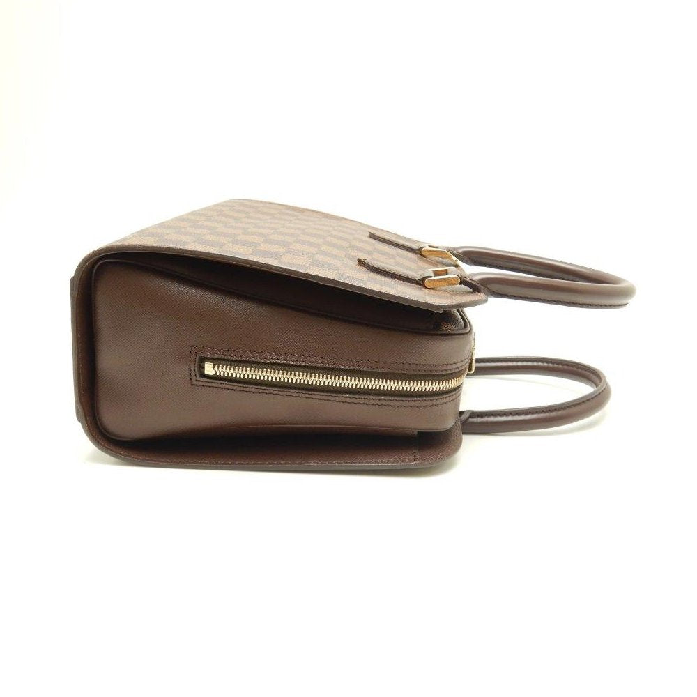 Louis Vuitton Damier Triana Ebene Handbag Brown
