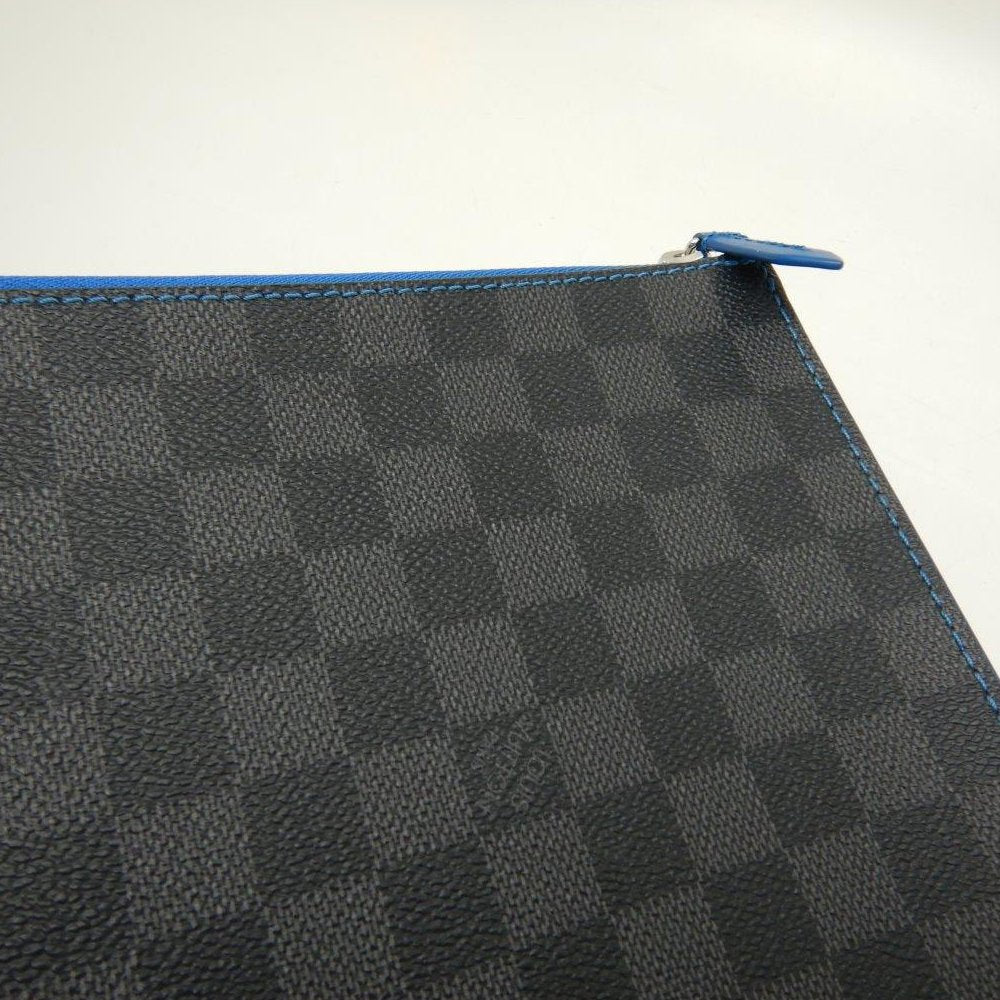 Louis Vuitton Damier Graphite Pochette Jour GM NM Blue