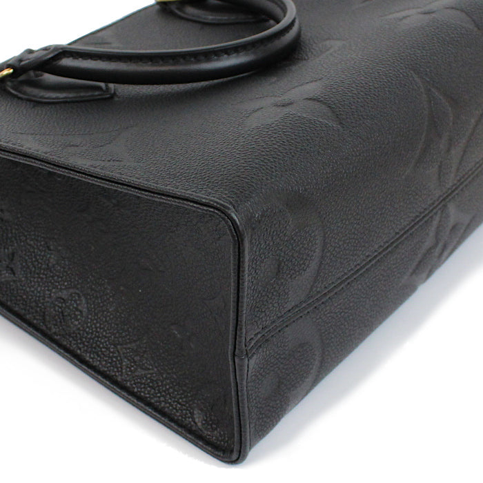 Louis Vuitton Amplant Black On The Go PM Handbag