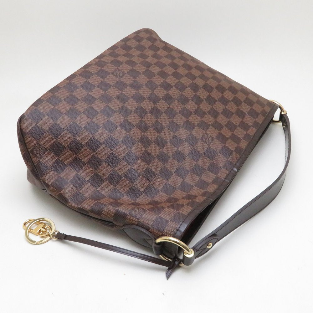 Louis Vuitton Damier Delightful PM Shoulder Bag Ebene Brown