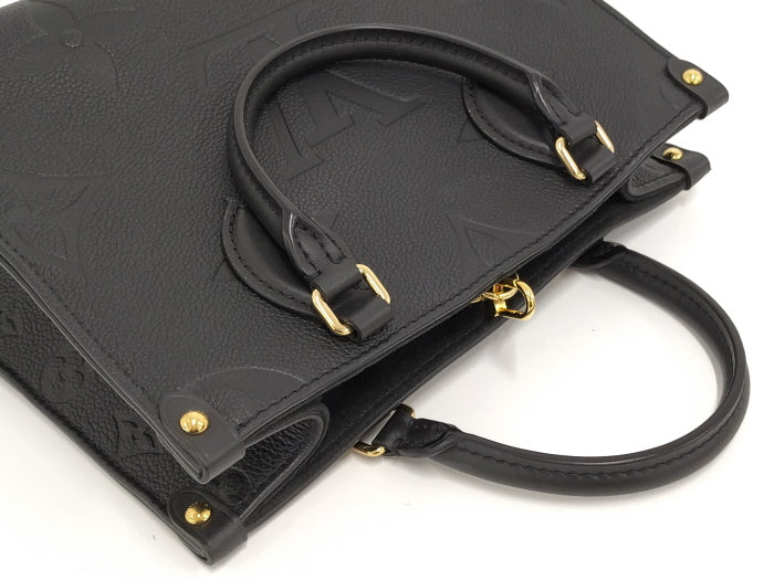 Louis Vuitton On The Go PM 2way Handbag In Monogram Emplante Noir