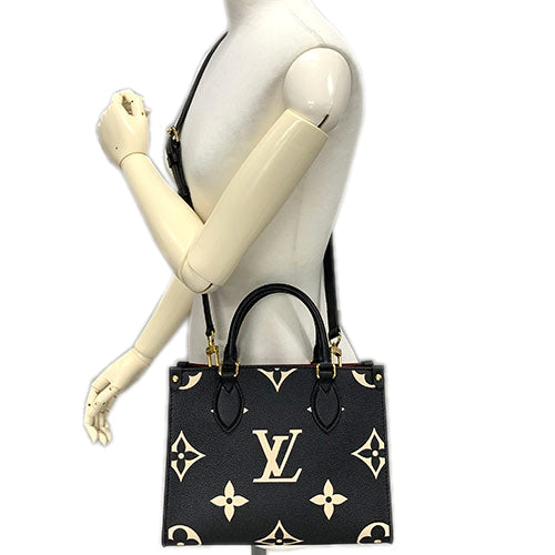 Louis Vuitton Bicolor Monogram Implant On The Go PM Black