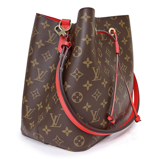 Louis Vuitton NeoNoe Shoulder Bag Monogram Brown Red