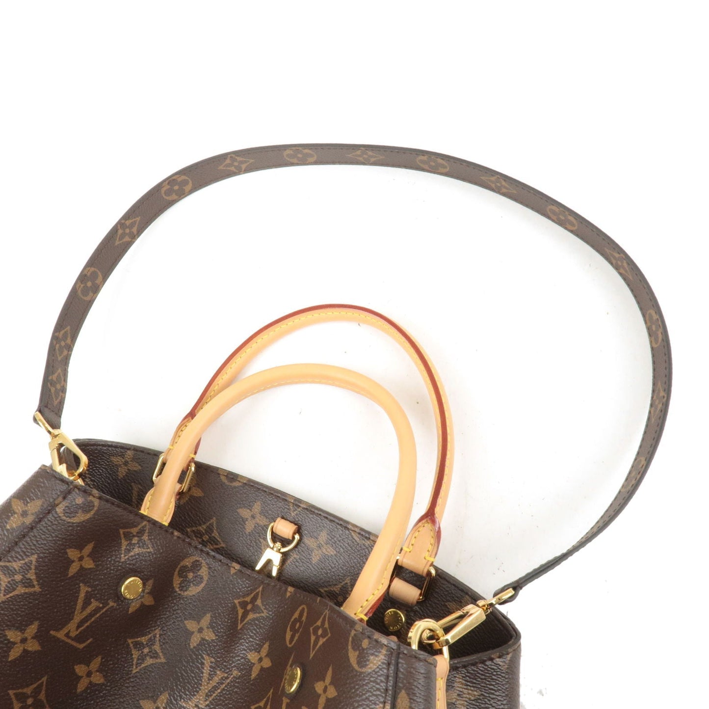 Louis Vuitton Monogram Montaigne MM 2WAY Bag Handbag Shoulder Bag