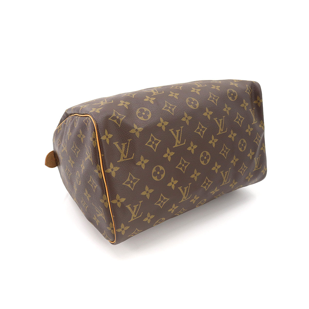 Louis Vuitton Monogram Speedy 30 Hand Bag Brown Gold Hardware