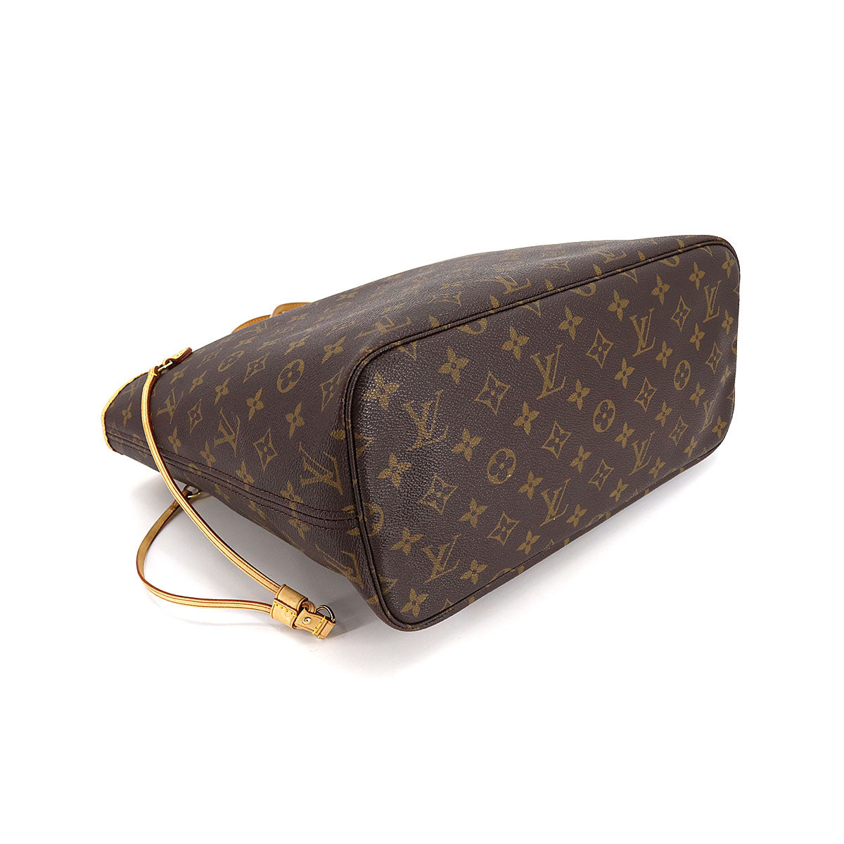 Louis Vuitton Monogram Neverfull MM Tote Bag Brown Beige
