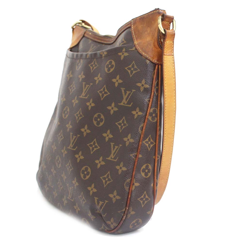 Louis Vuitton Odeon MM Monogram Shoulder Bag Brown