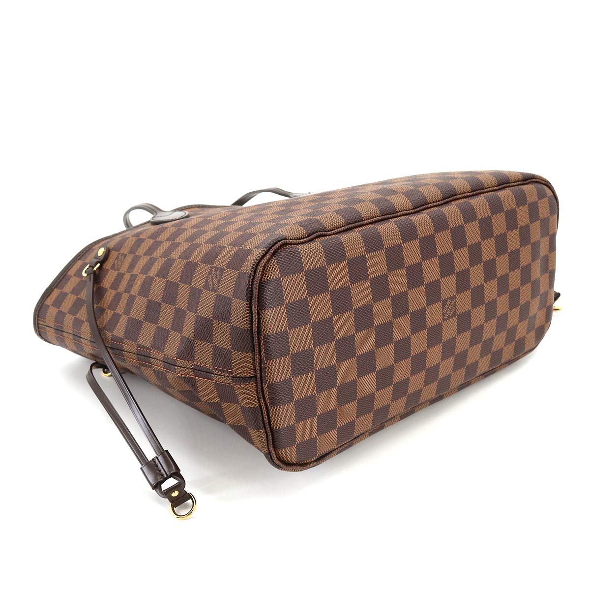 Louis Vuitton Damier Neverfull MM Tote Bag Ebene Cerise Brown Gold Hardware