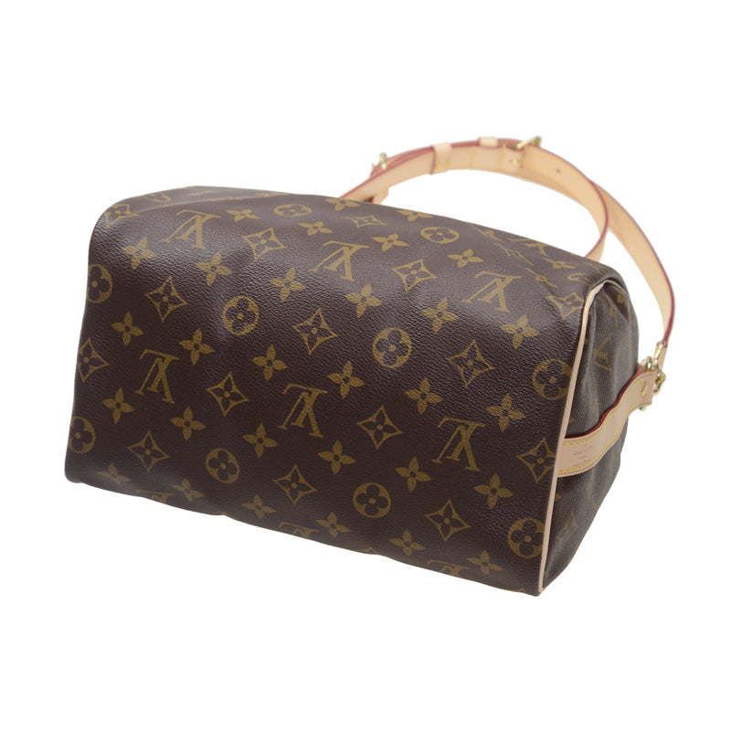 Louis Vuitton Speedy Bandouliere Leather Brown