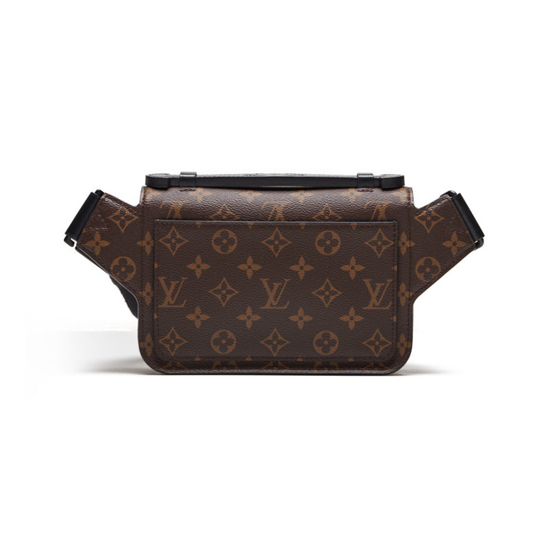 Louis Vuitton Monogram Macassar S Lock Shoulder Bag
