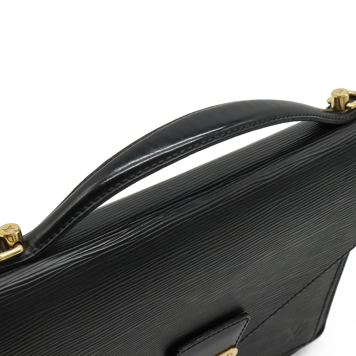 Louis Vuitton Epi Monceau Shoulder Bag Noir Black