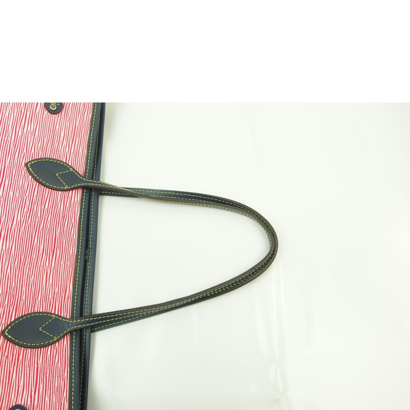 Louis Vuitton Neverfull MM Epi Denim Rouge