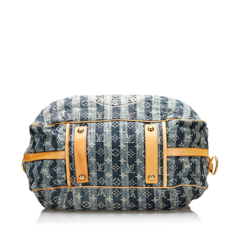 Louis Vuitton Monogram Denim Kavalier GM 2 Way Handbag Shoulder Bag