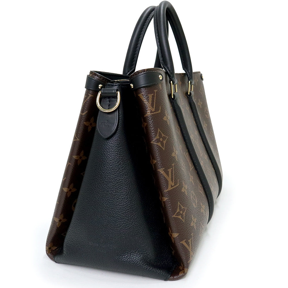 Louis Vuitton Soufflot Nv MM Shoulder Bag Monogram Black