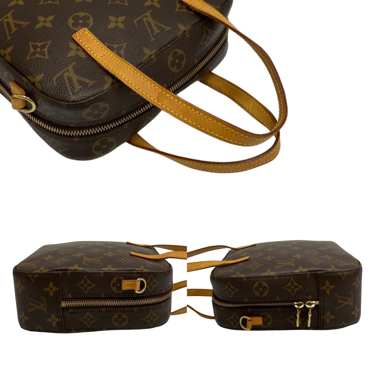 Louis Vuitton Spontini Monogram Leather Shoulder Bag Handbag