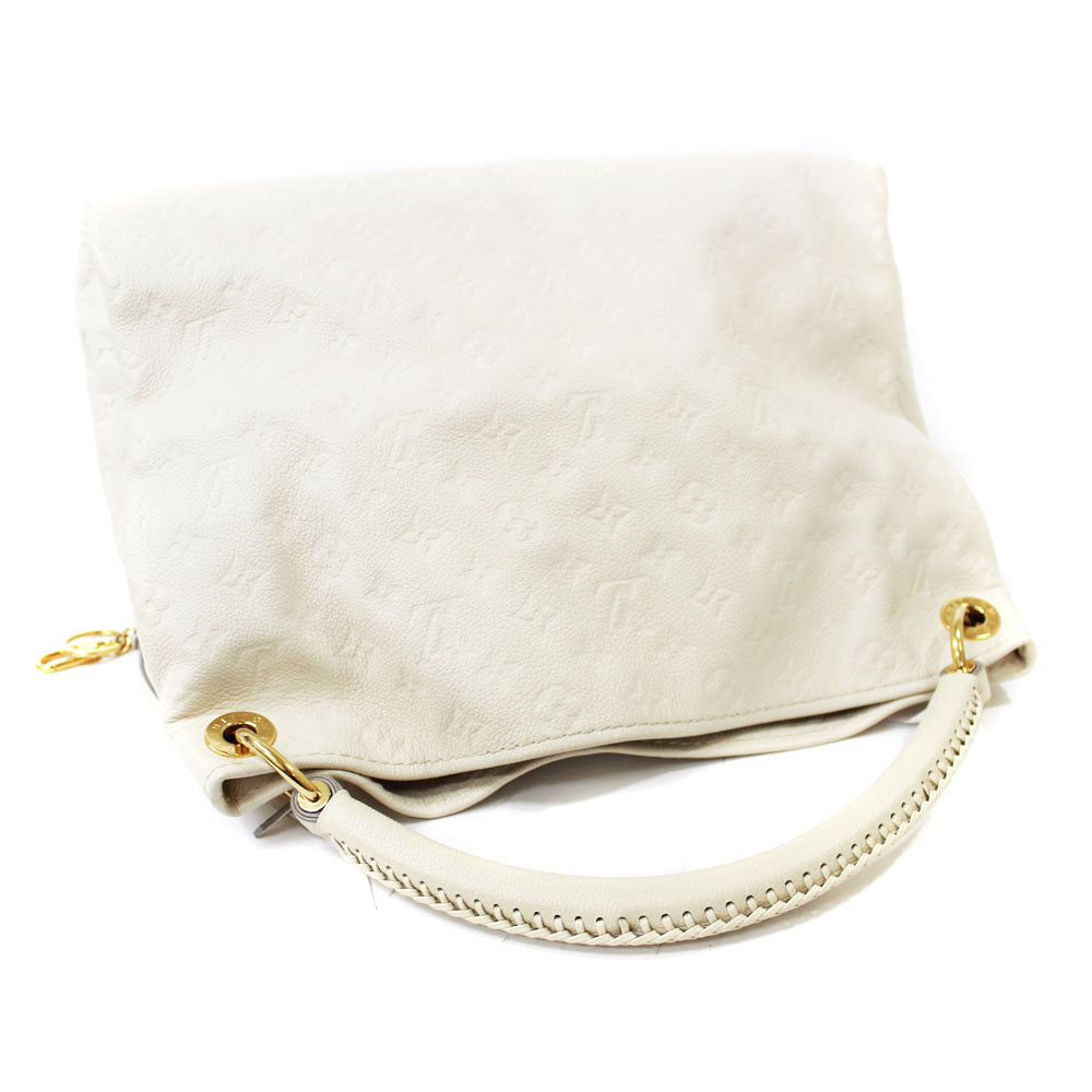 Louis Vuitton Artsy MM Shoulder Bag Neige White Monogram