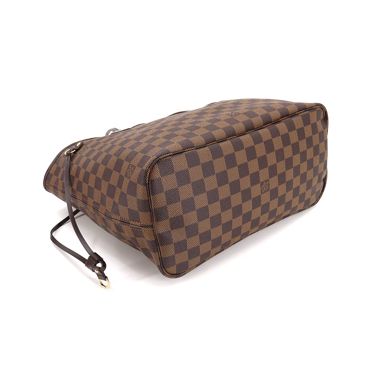 Louis Vuitton Damier Neverfull MM Tote Bag Ebene Cerise Brown Gold Hardware