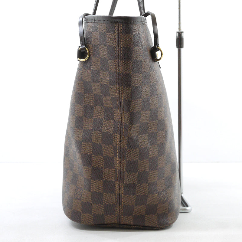 Louis Vuitton Damier Neverfull MM Tote Bag Brown
