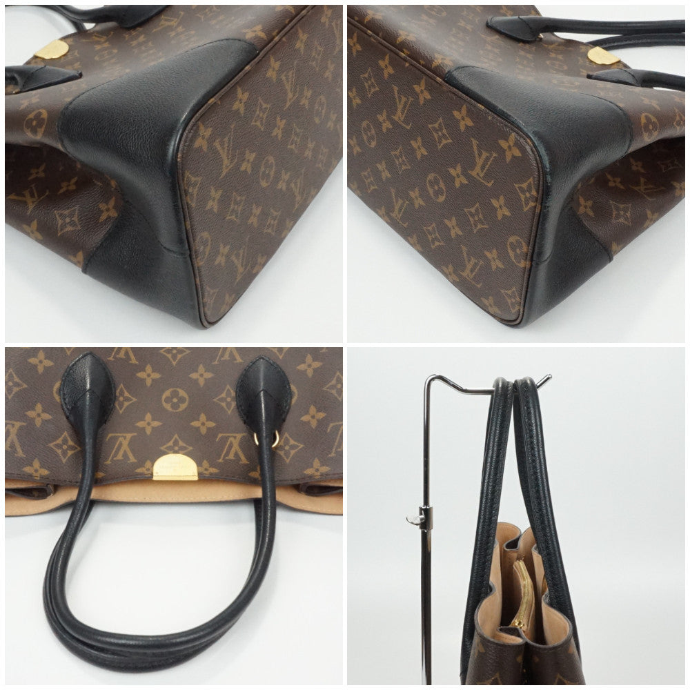 Louis Vuitton Flandrin Monogram Brown Black Handbag