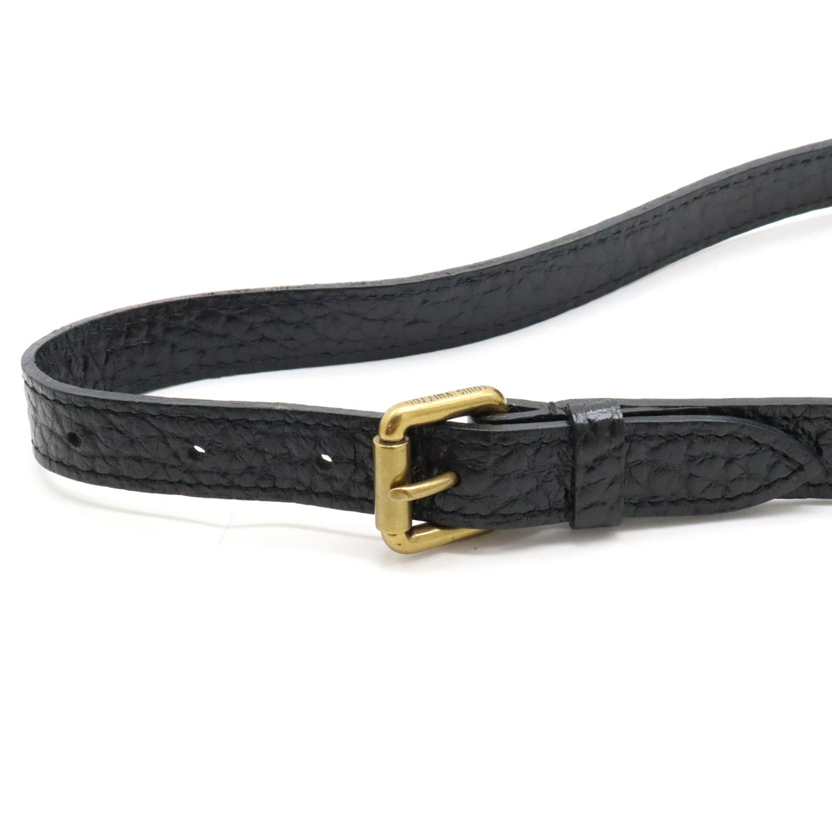 Louis Vuitton Monogram Denim Xs Diagonal Leather Noir Black