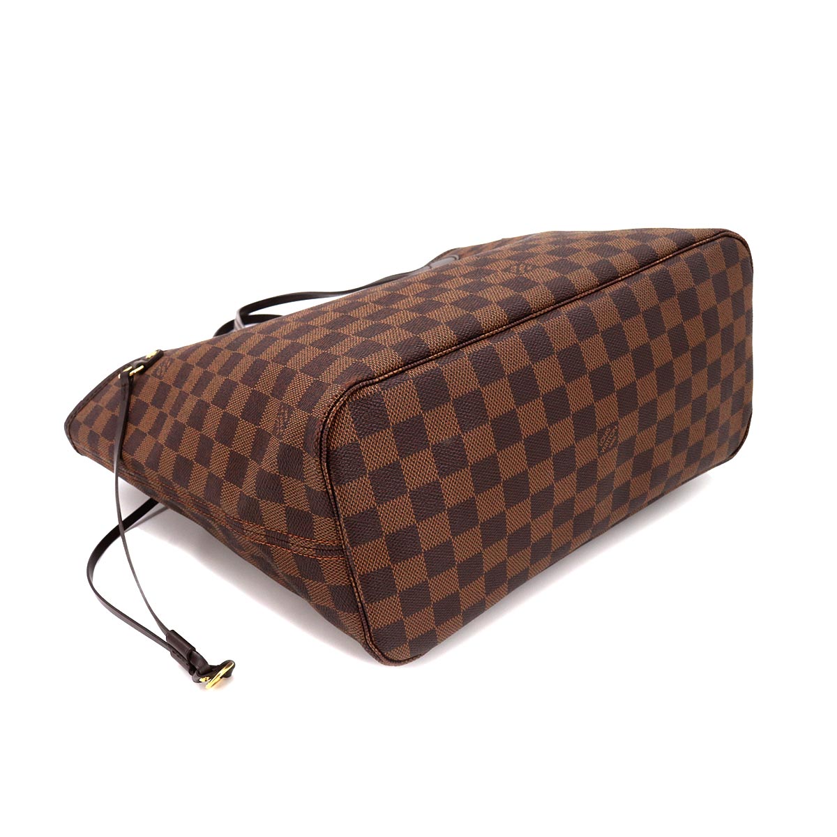 Louis Vuitton Damier Neverfull MM Tote Bag Ebene Cerise Brown Gold Hardware
