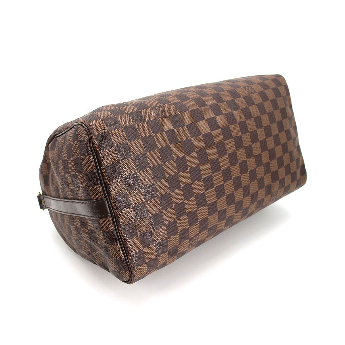 Louis Vuitton Damier Speedy 35 Hand Bag Ebene Brown Gold Hardware