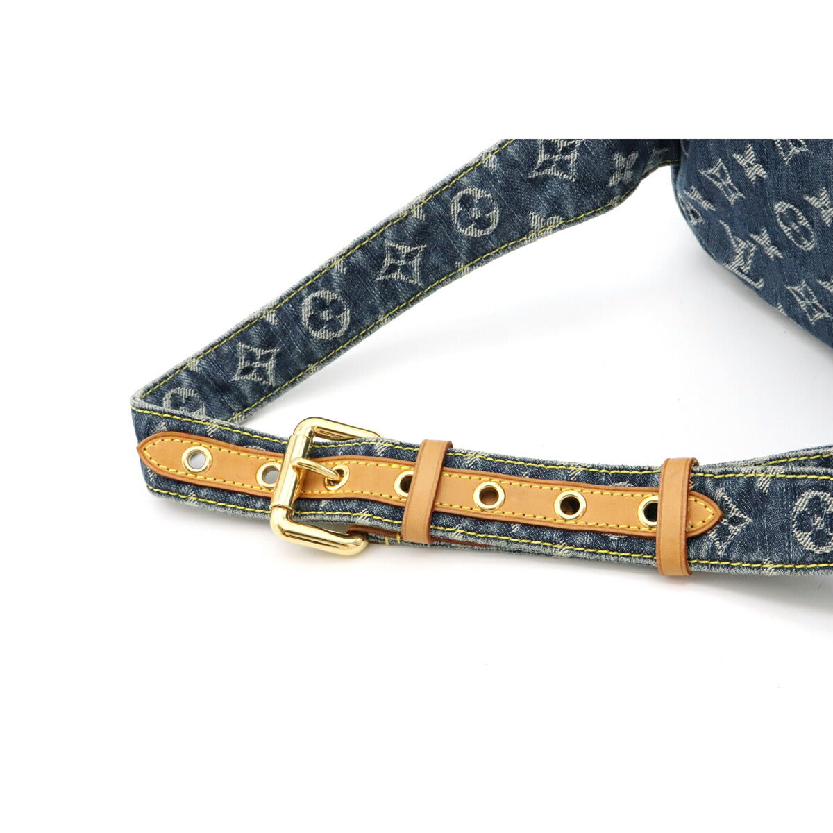 Louis Vuitton Monogram Denim Bum Bag Waist Bag Body Bag Shoulder Bag Blue