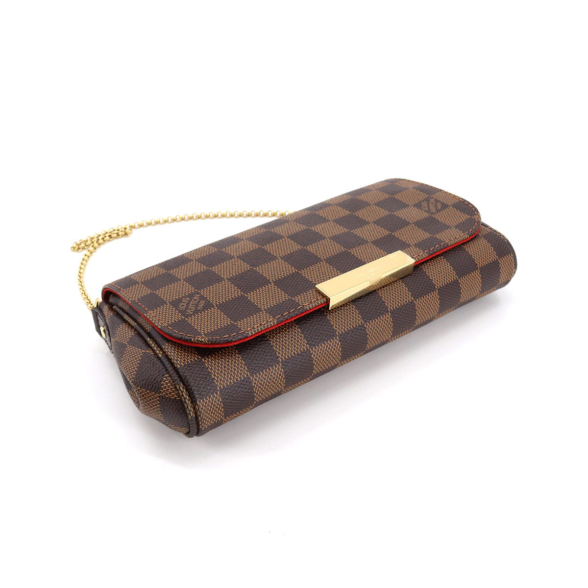 Louis Vuitton Damier Favorite PM 2 Way Chain Hand Shoulder Bag Ebene