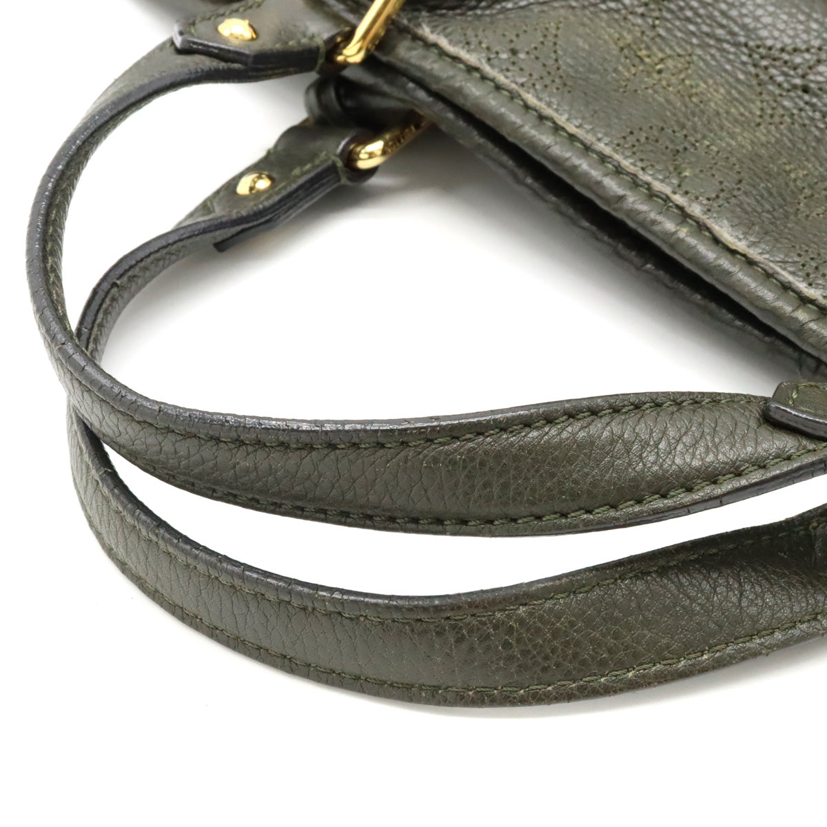Louis Vuitton Monogram Mahina Stella PM Tote Bag Leather Khaki