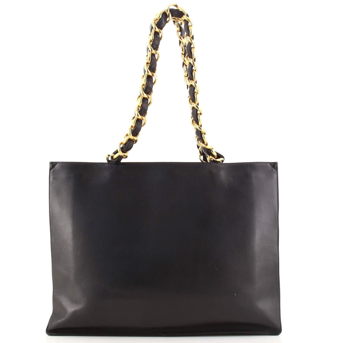 Chanel   CC Chain Tote Lambskin Large Black