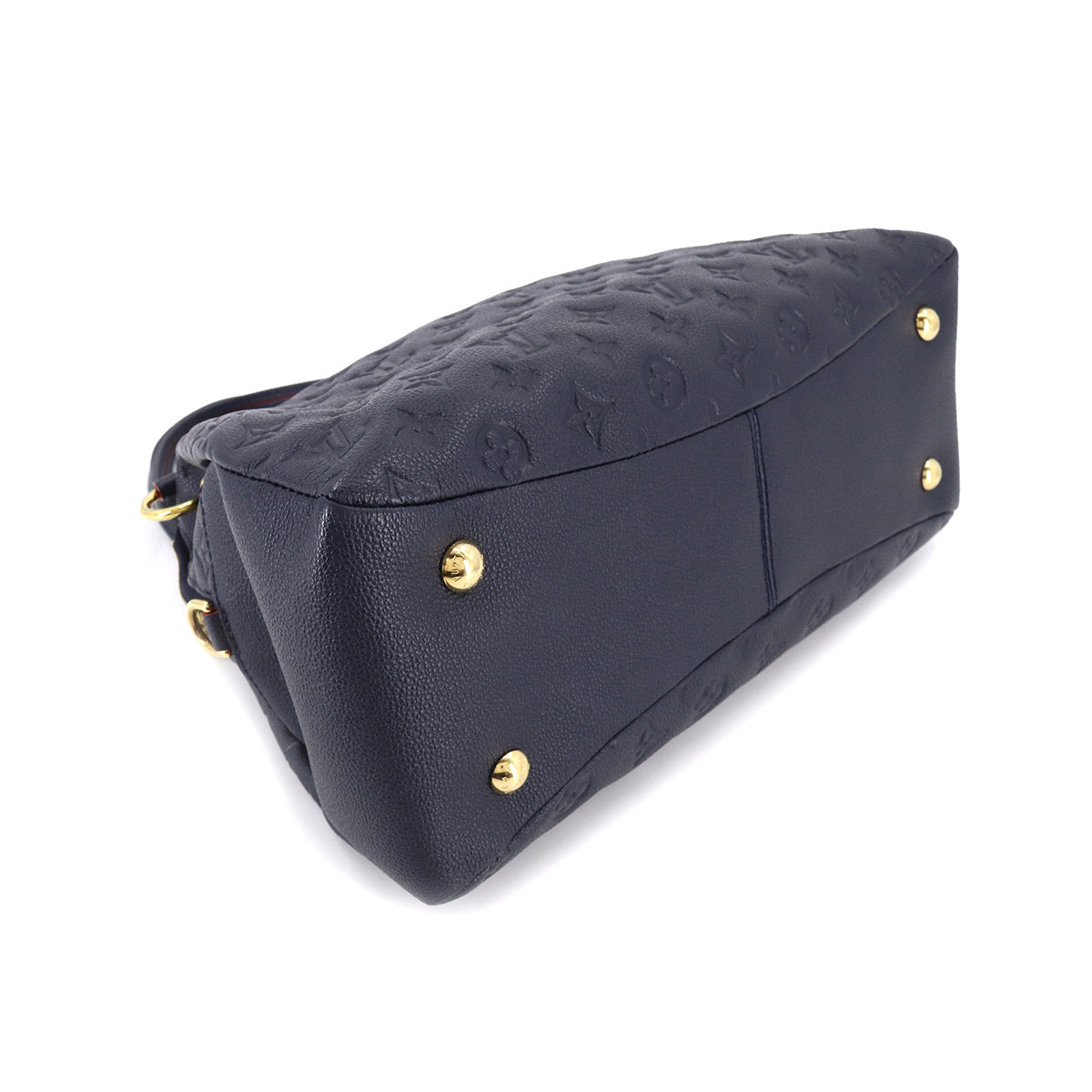 Louis Vuitton Monogram Emplant Pontyu PM Shoulder Bag Leather Marine Rouge