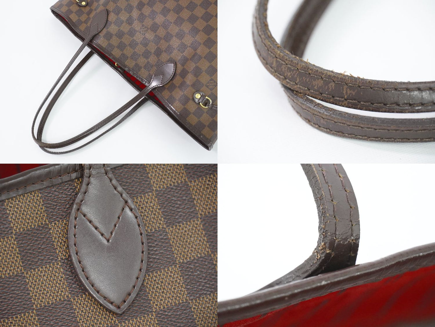 Louis Vuitton Neverfull MM Damier Ebene Tote Bag