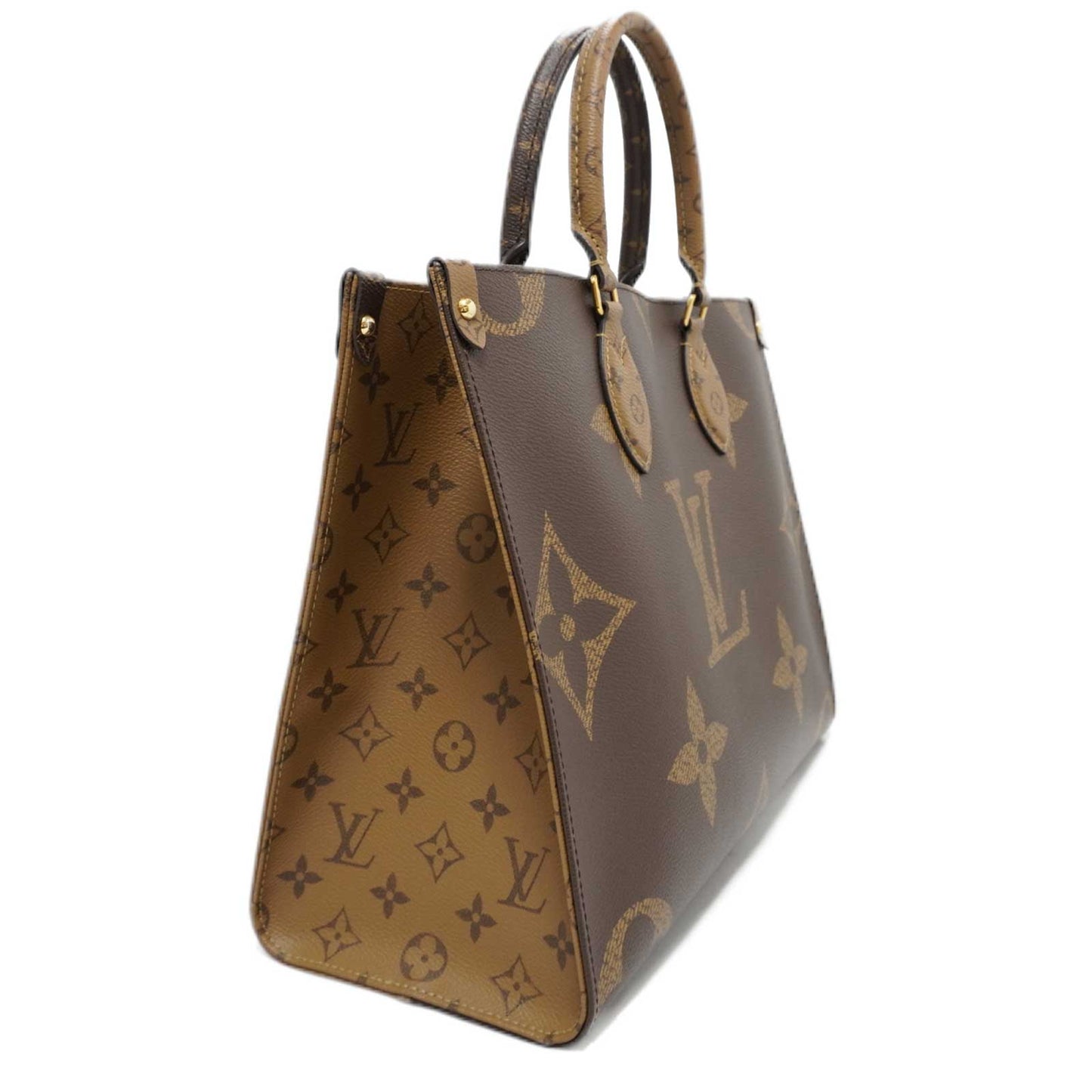 Louis Vuitton OnTheGo MM Handbag Shoulder Bag Brown