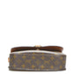 Louis Vuitton Monogram Sun Crew GM Shoulder Bag Brown Leather