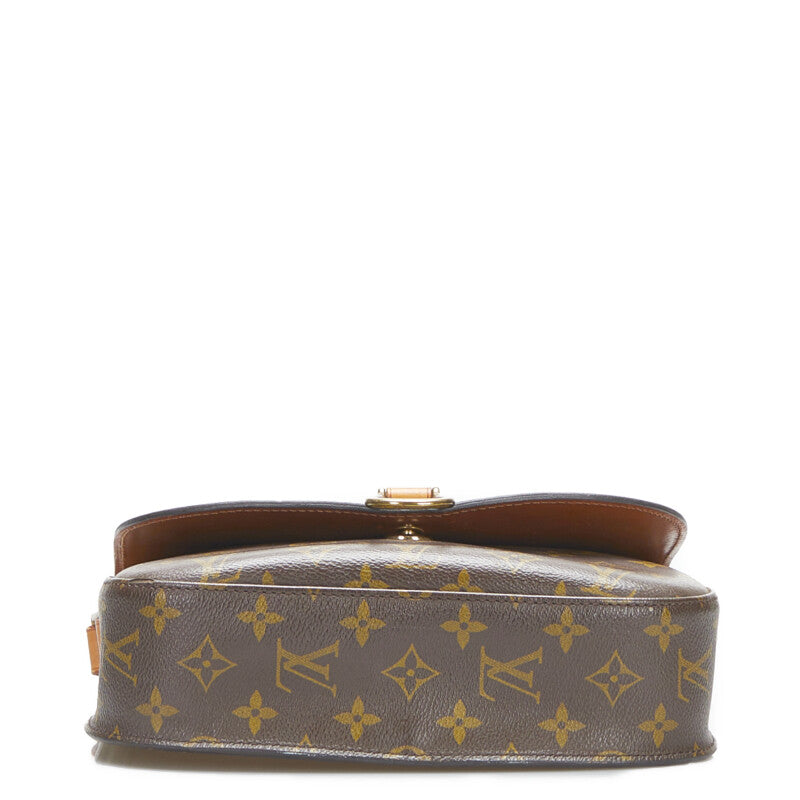 Louis Vuitton Monogram Sun Crew GM Shoulder Bag Brown Leather