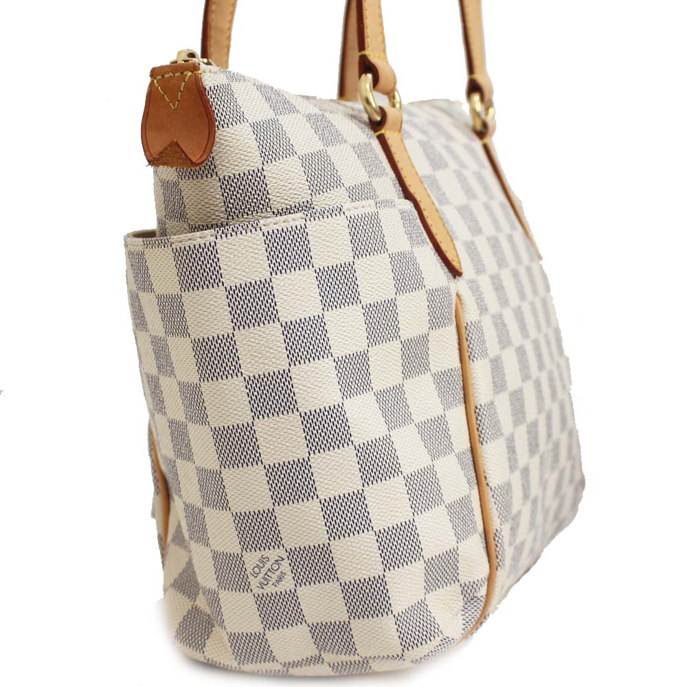 Louis Vuitton Totally PM Damier Azur Tote Bag White