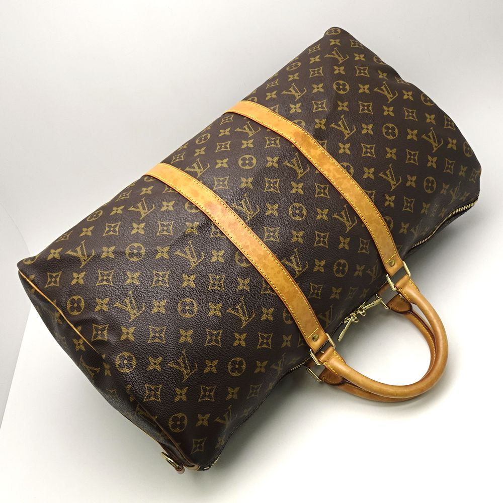 Louis Vuitton Monogram Keepall Bandouliere 50 Brown Boston Bag
