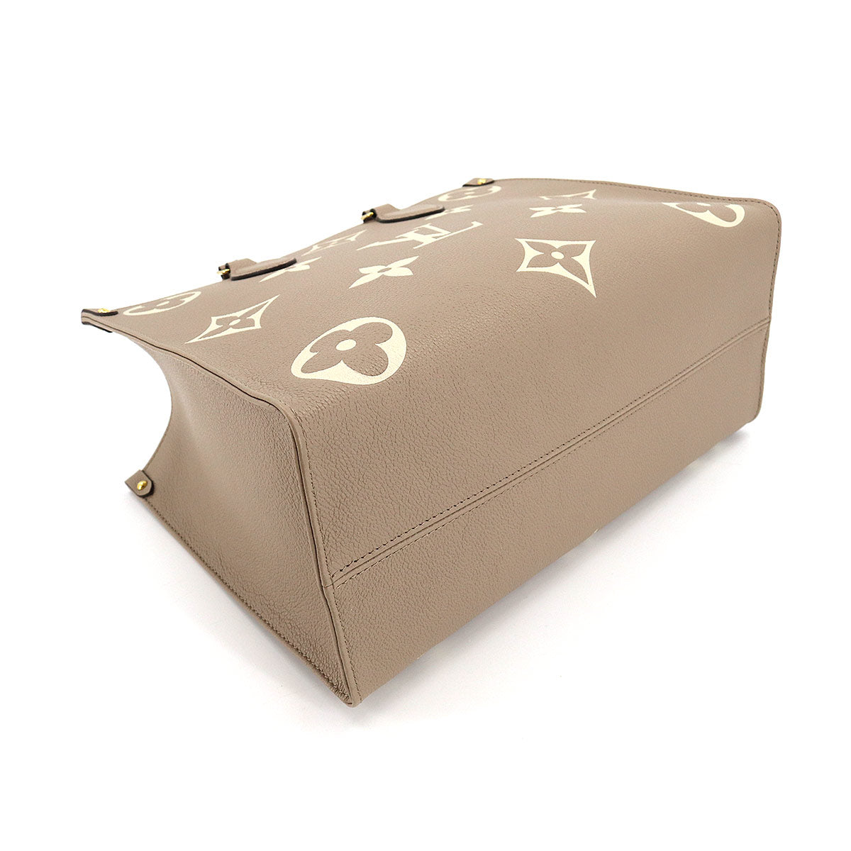 Louis Vuitton Bicolor Monogram Implant On the Go MM Shoulder Bag Tourtrail Claim Creme