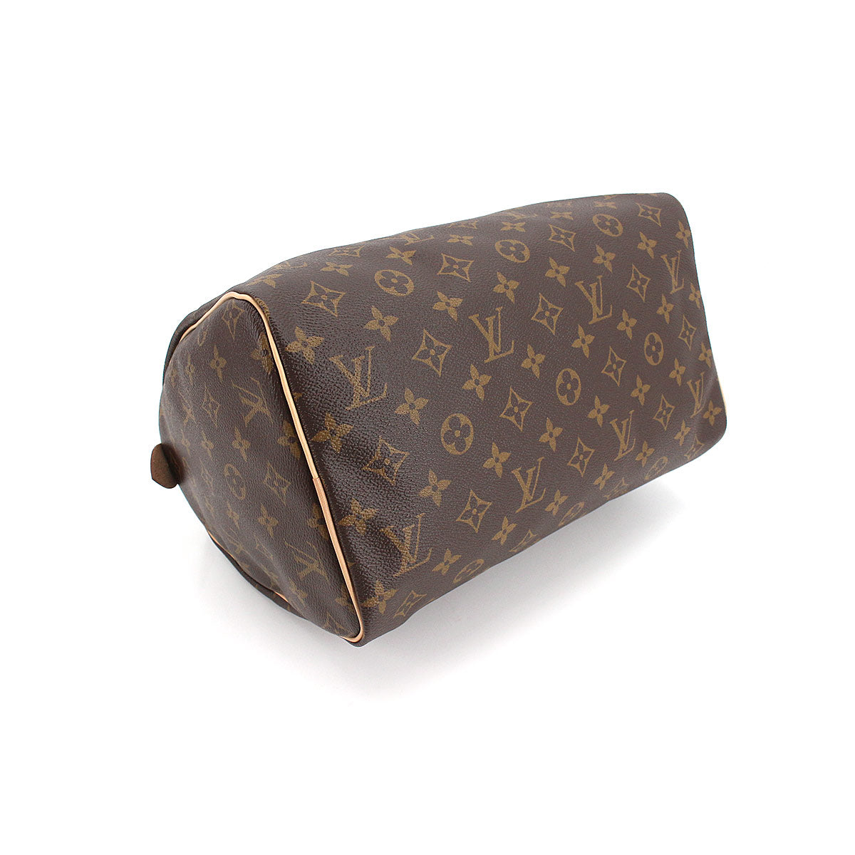 Louis Vuitton Monogram Speedy 30 HandBag Brown Gold Hardware