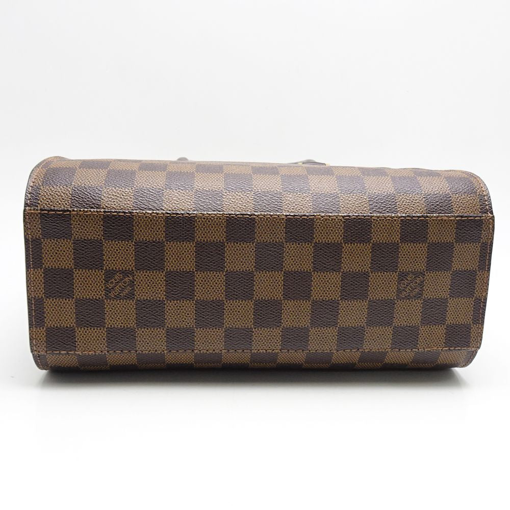 Louis Vuitton  Damier Triana Ebene Handbag Brown