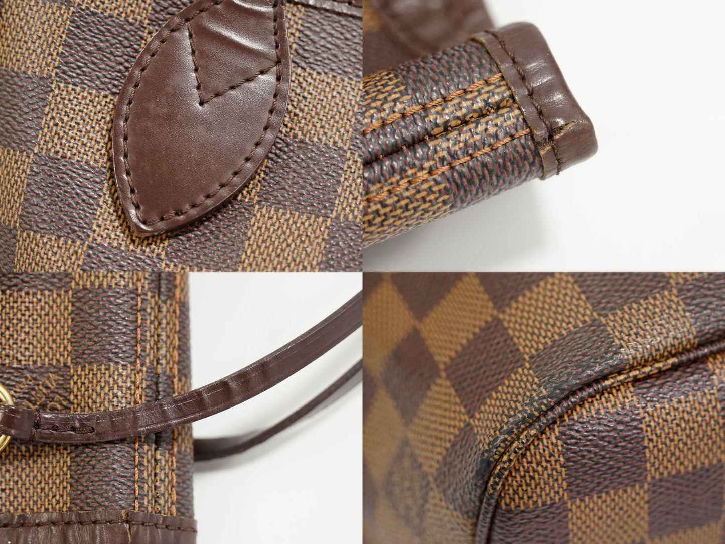 Louis Vuitton LV Neverfull PM Damier Ebene Tote Bag