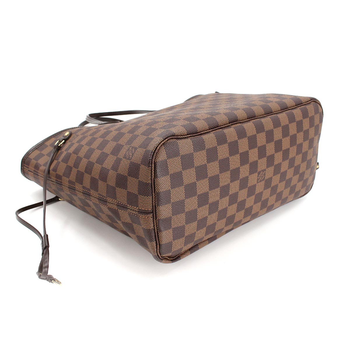 Louis Vuitton Damier Neverfull MM Tote Bag Ebene Cerise Brown Gold Hardware