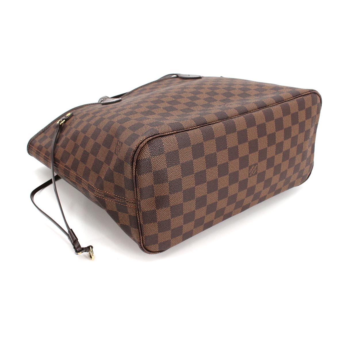 Louis Vuitton Damier Neverfull MM Tote Bag Ebene Cerise Brown Gold Hardware