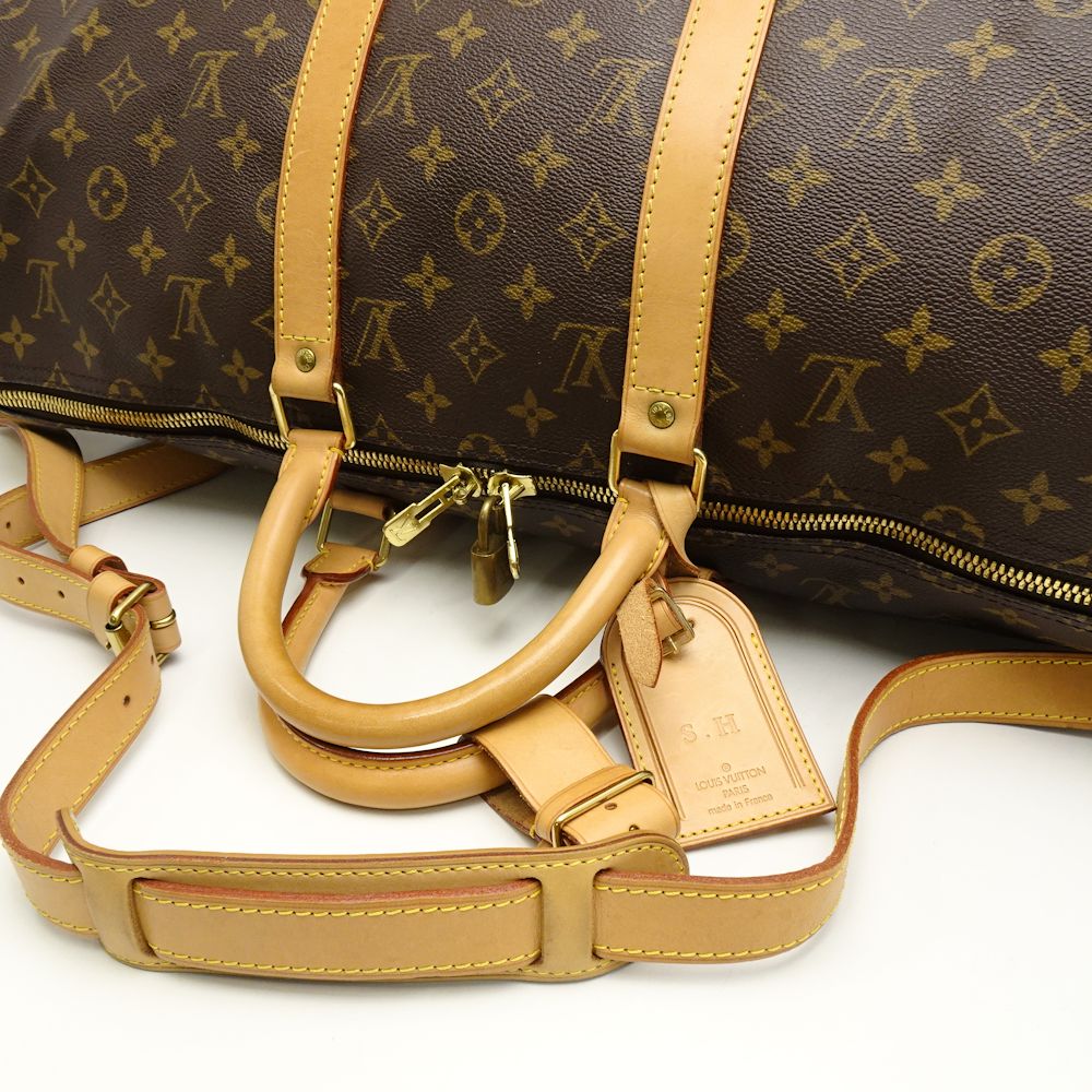 Louis Vuitton Monogram Keepall Bandouliere 50 Brown Boston Bag