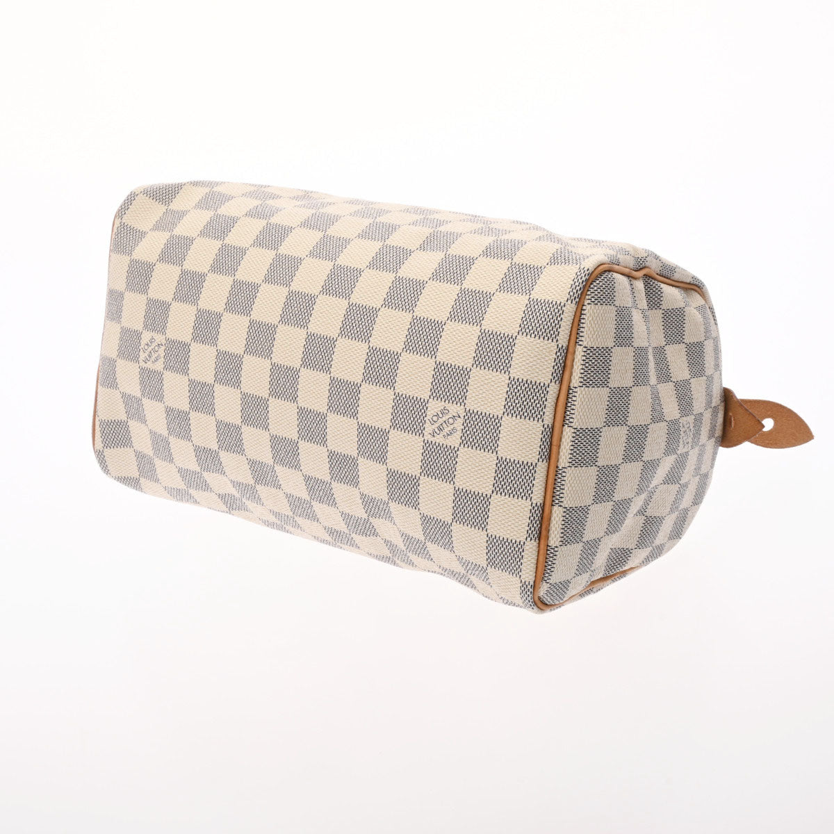 Louis Vuitton Damier Azur Speedy 25 White  Canvas Handbag