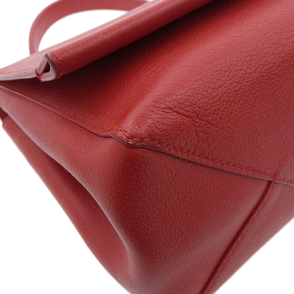Louis Vuitton Lock Me 2 Handbag Calf Leather Ruby red