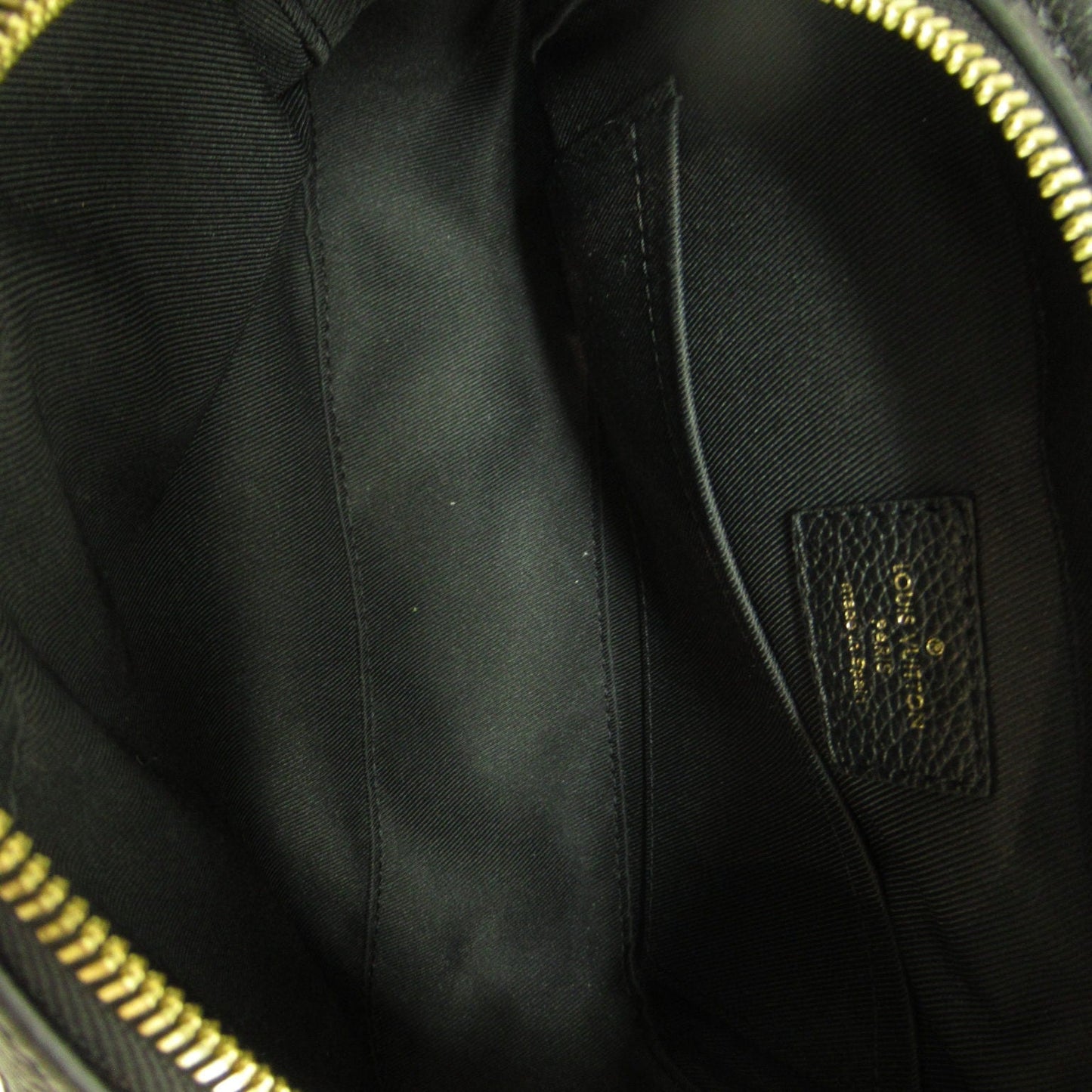 Louis Vuitton Saintonge Shoulder Bag  Monogram Implant Black